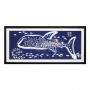 กรอบรูป-ตัวอักษรจีน-ภาพสไตล์จีนผ้าปักรูปปลา
